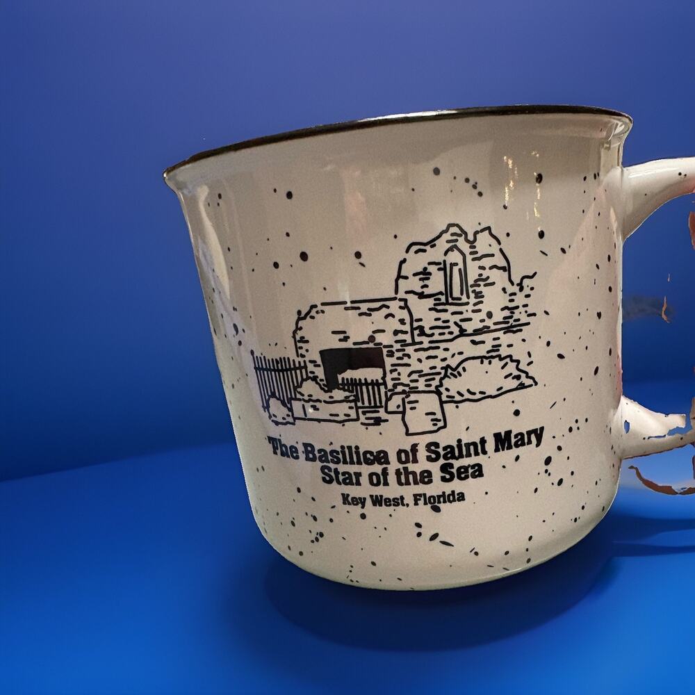 Vintage The Basilica Of Saint Mary Star Of The Sea Key West Florida Coffee Mug